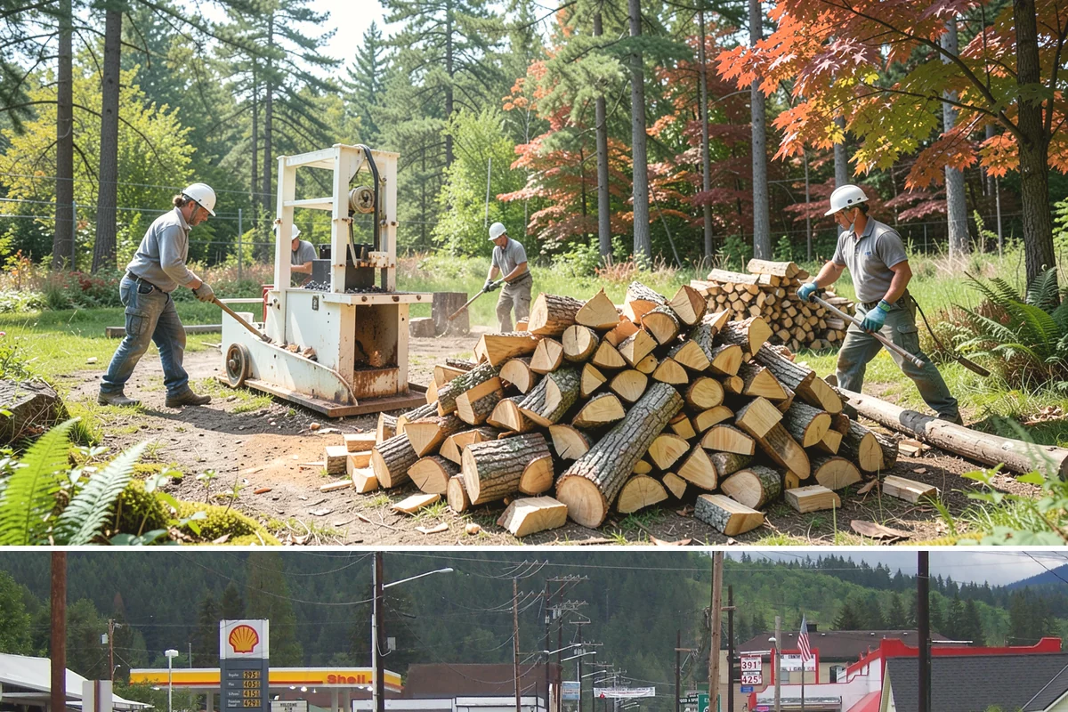 Small Split Firewood in Granite Falls, Snohomish County, WA - Buy small splits in the dry season so they are fully seasoned and quick to light in winter.