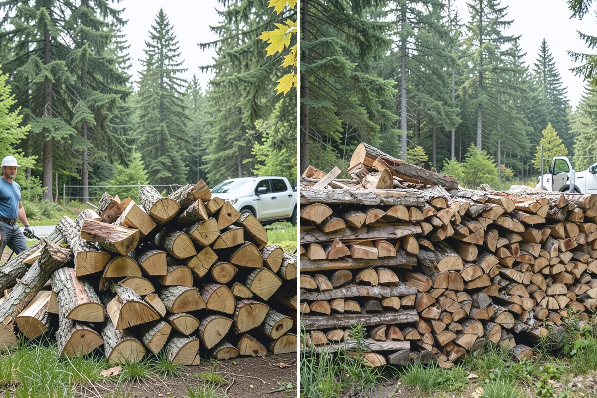 Small Split Firewood in Hamilton, Skagit County, WA - Confirm your preferred size and volume