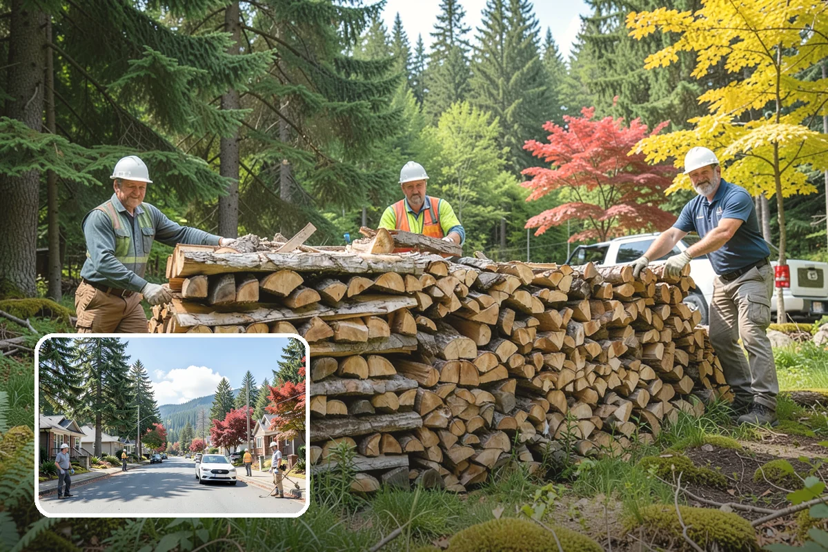 Small Split Firewood in Hunts Point, King County, WA - Thinner pieces light quickly