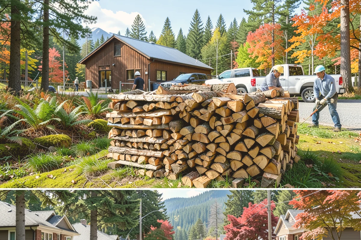 Small Split Firewood in Hunts Point, King County, WA - Buy small splits in the dry season so they are fully seasoned and quick to light in winter.