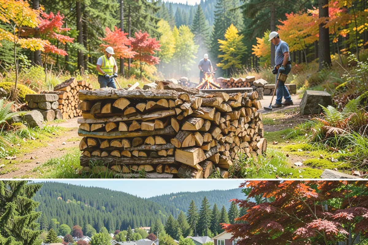 Small Split Firewood in Index, Snohomish County, WA - Buy small splits in the dry season so they are fully seasoned and quick to light in winter.