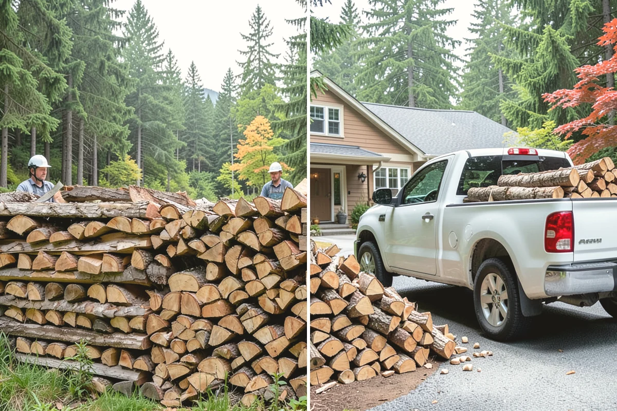 Small Split Firewood in Issaquah, King County, WA - Confirm your preferred size and volume