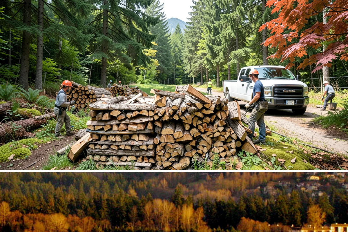 Small Split Firewood in Kenmore, King County, WA - Buy small splits in the dry season so they are fully seasoned and quick to light in winter.