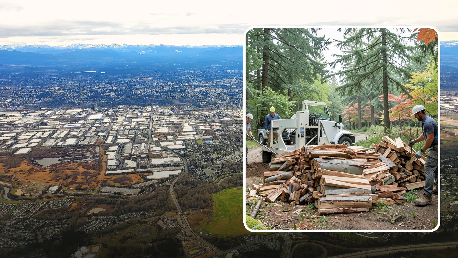 Small Split Firewood in Kent, King County, WA - Firewood split into smaller pieces that light quickly and are easy to handle.