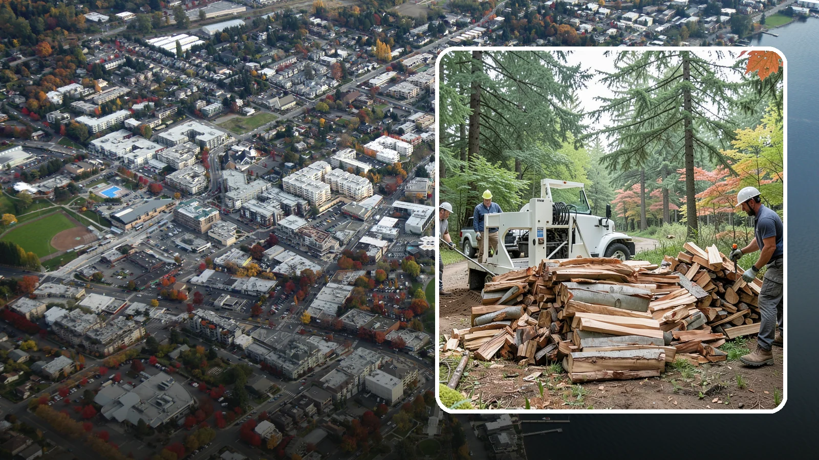 Small Split Firewood in Kirkland, King County, WA - Firewood split into smaller pieces that light quickly and are easy to handle.