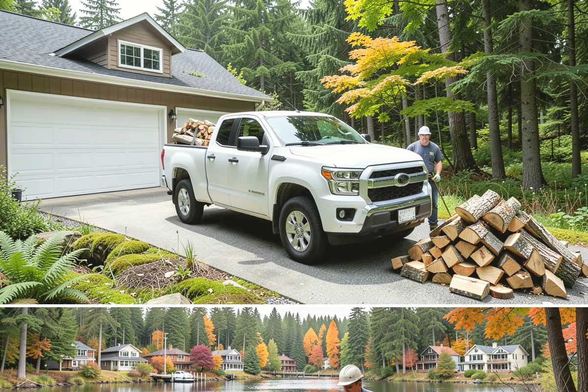 Small Split Firewood in La Conner, Skagit County, WA - Buy small splits in the dry season so they are fully seasoned and quick to light in winter.
