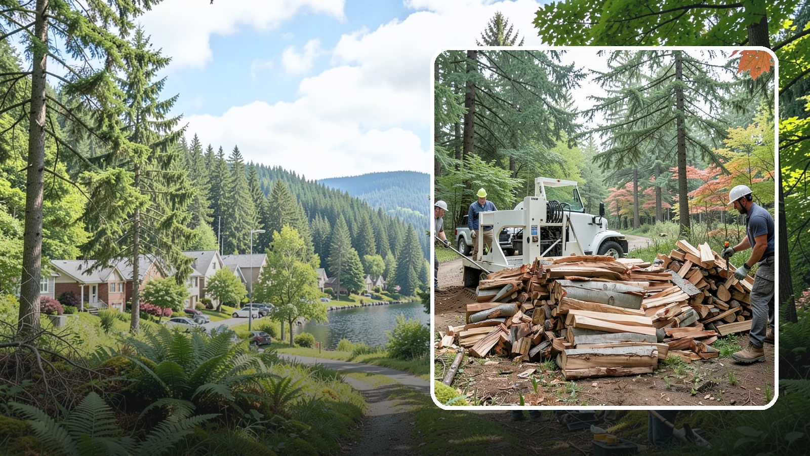 Small Split Firewood in Lake Forest Park, King County, WA - Firewood split into smaller pieces that light quickly and are easy to handle.