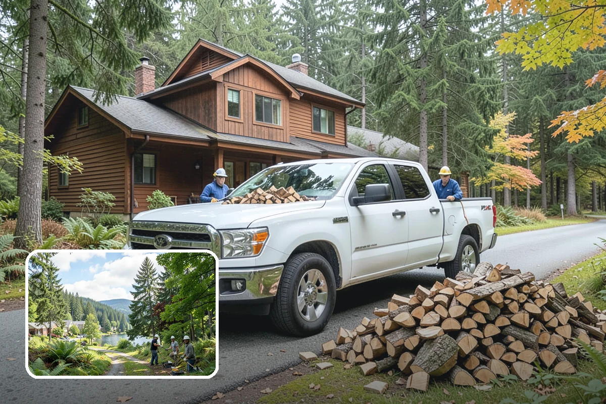 Small Split Firewood in Lake Forest Park, King County, WA - Thinner pieces light quickly