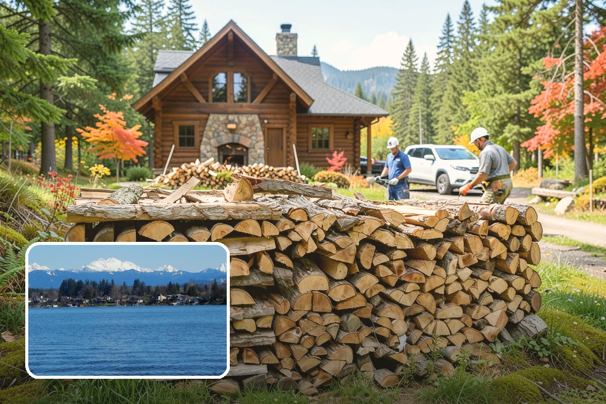 Small Split Firewood in Lake Stevens, Snohomish County, WA - Thinner pieces light quickly
