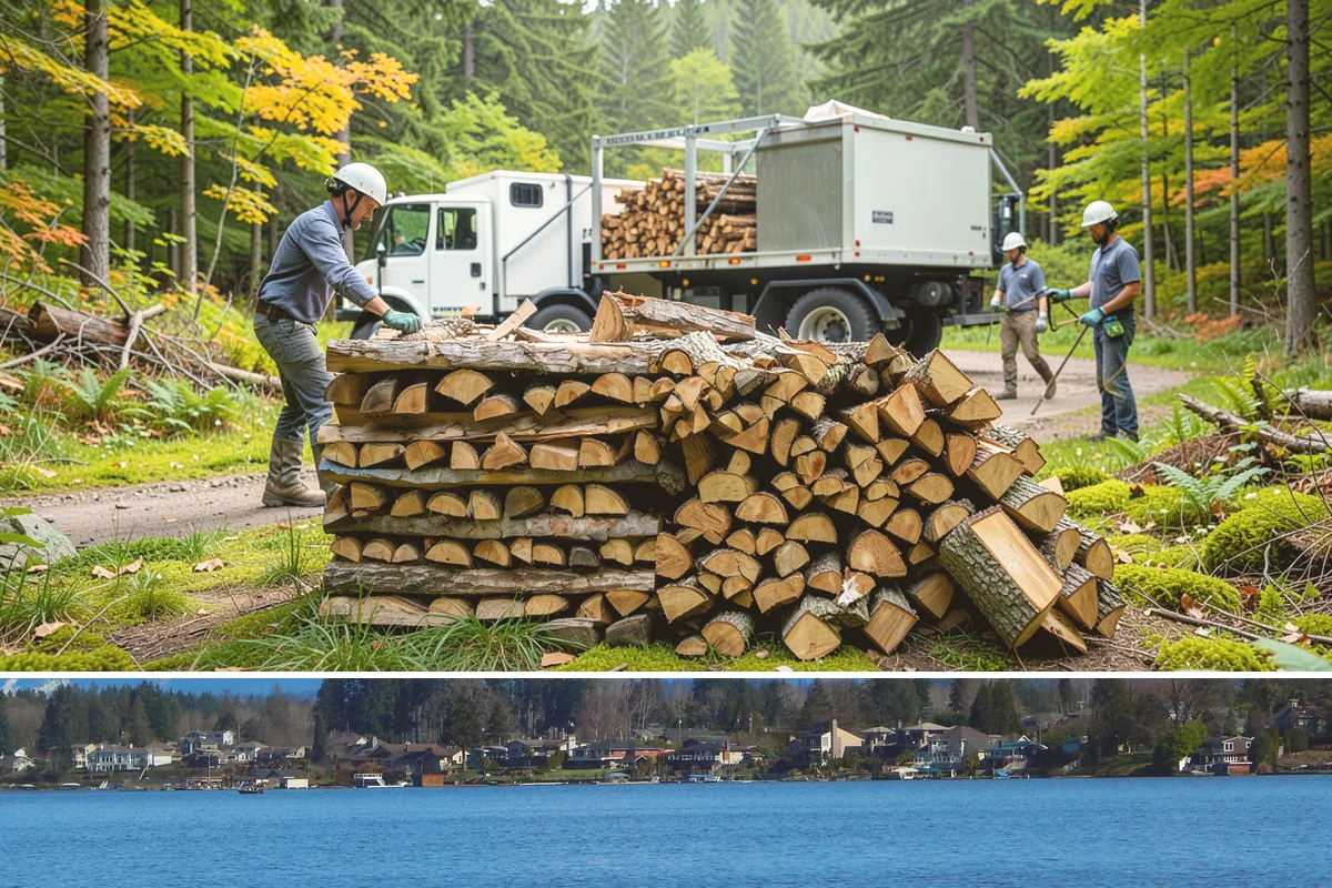 Small Split Firewood in Lake Stevens, Snohomish County, WA - Buy small splits in the dry season so they are fully seasoned and quick to light in winter.