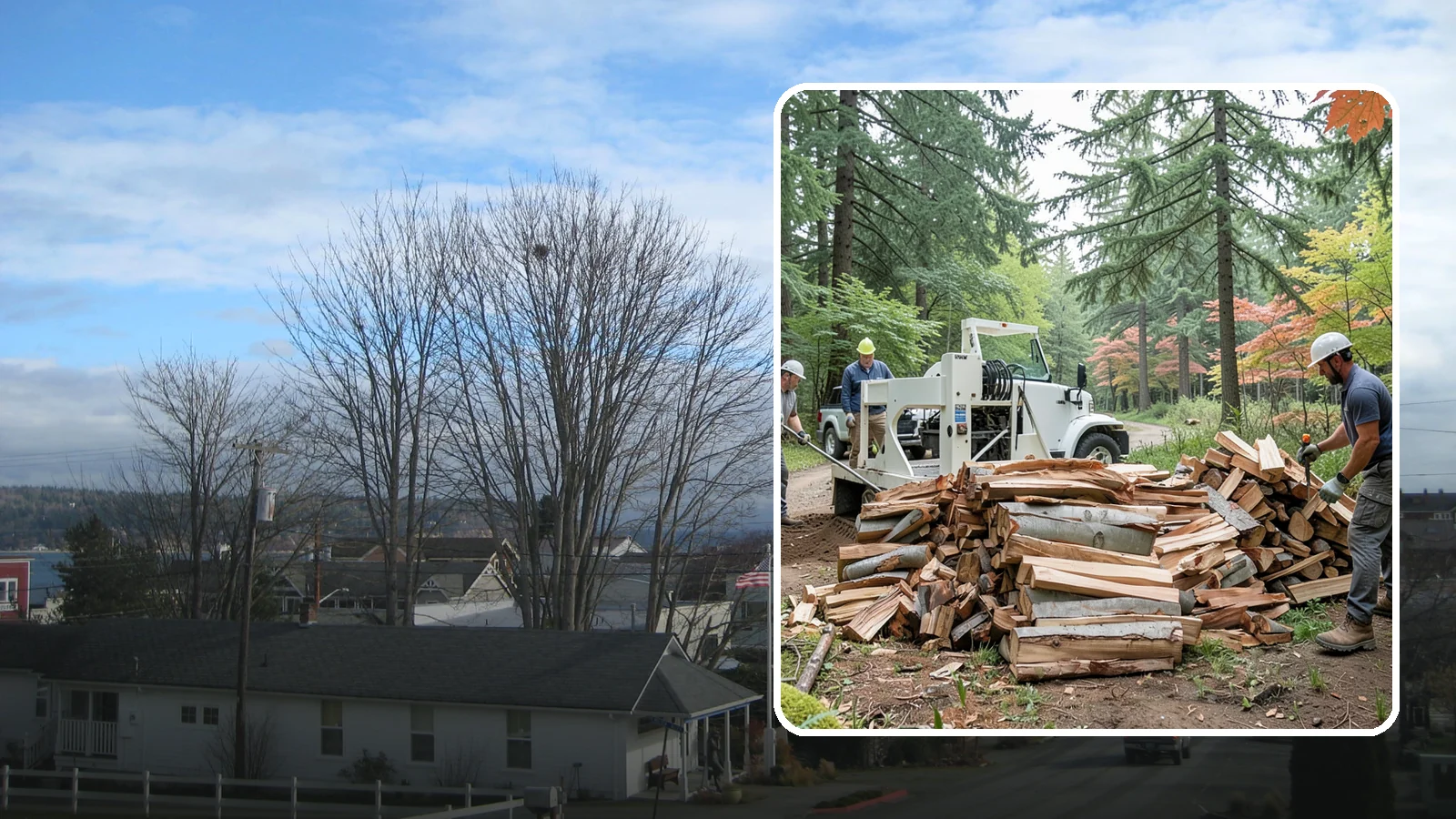 Small Split Firewood in Langley, WA - Firewood split into smaller pieces that light quickly and are easy to handle.