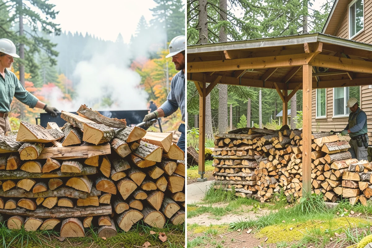 Small Split Firewood in Langley, WA - Confirm your preferred size and volume