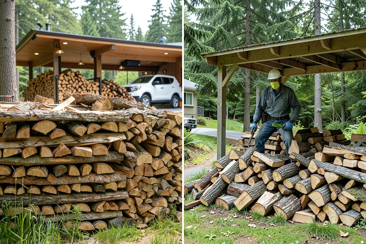 Small Split Firewood in Maple Valley, King County, WA - Confirm your preferred size and volume