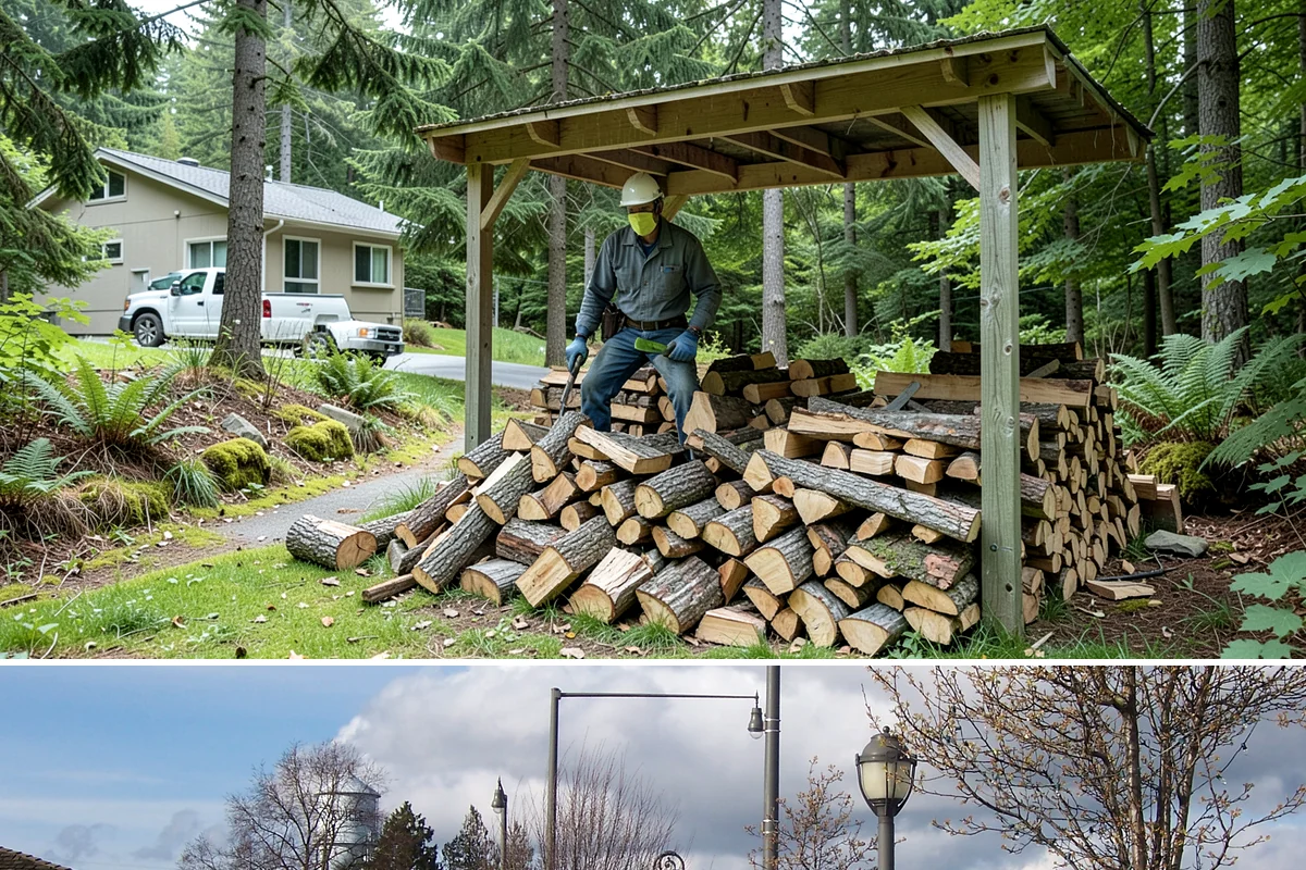 Small Split Firewood in Marysville, Snohomish County, WA - Buy small splits in the dry season so they are fully seasoned and quick to light in winter.