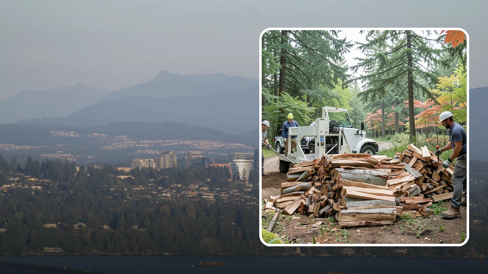 Small Split Firewood in Medina, King County, WA - Firewood split into smaller pieces that light quickly and are easy to handle.