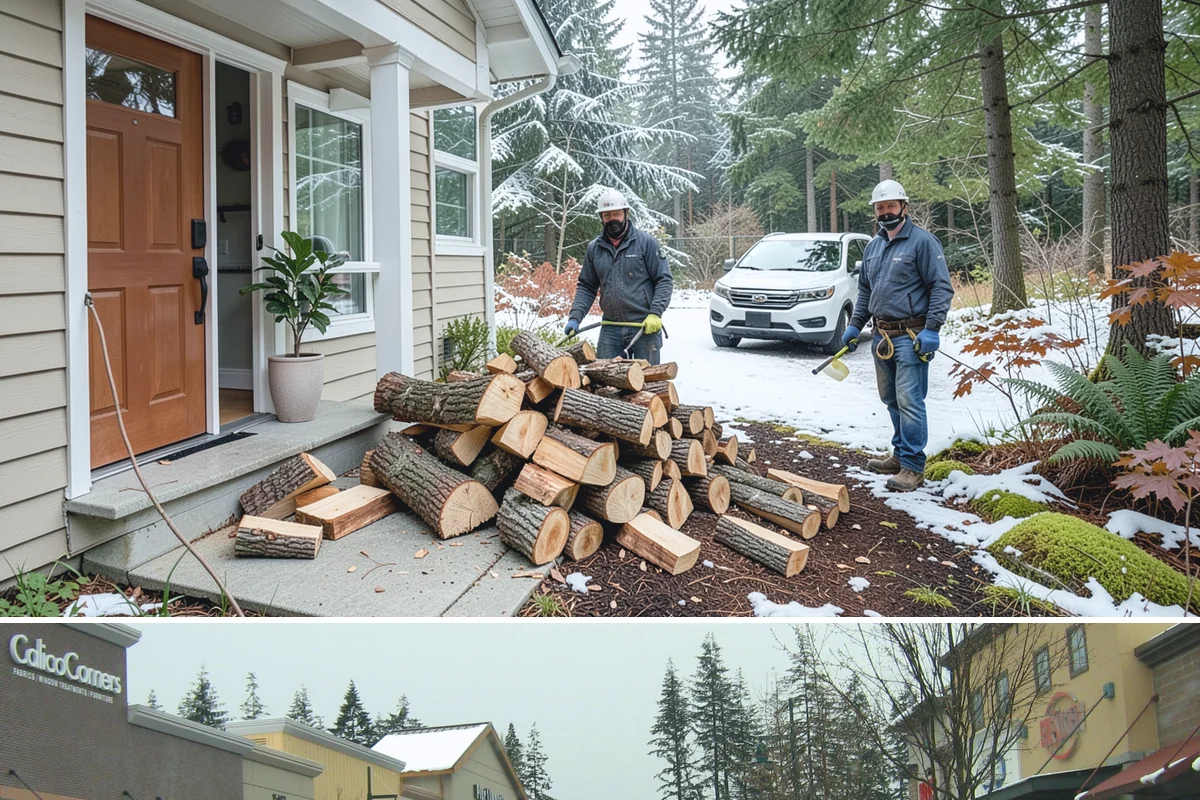 Small Split Firewood in Mill Creek, Snohomish County, WA - Buy small splits in the dry season so they are fully seasoned and quick to light in winter.