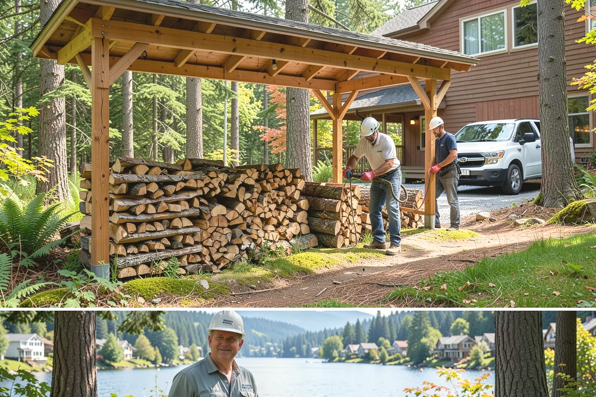 Small Split Firewood in Milton, King County, WA - Buy small splits in the dry season so they are fully seasoned and quick to light in winter.