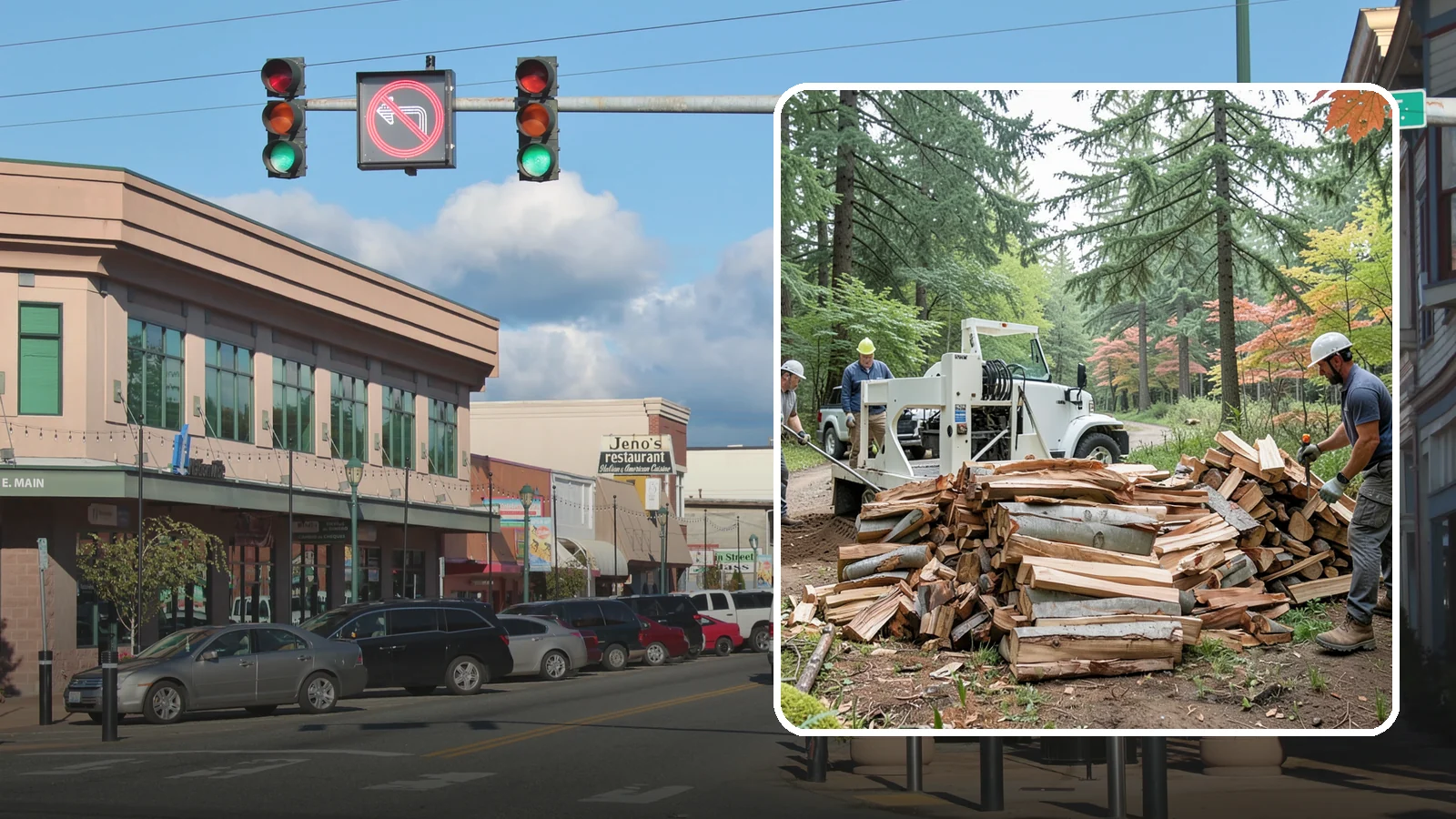 Small Split Firewood in Monroe, Snohomish County, WA - Firewood split into smaller pieces that light quickly and are easy to handle.