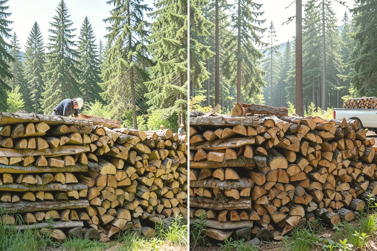 Small Split Firewood in Monroe, Snohomish County, WA - Confirm your preferred size and volume
