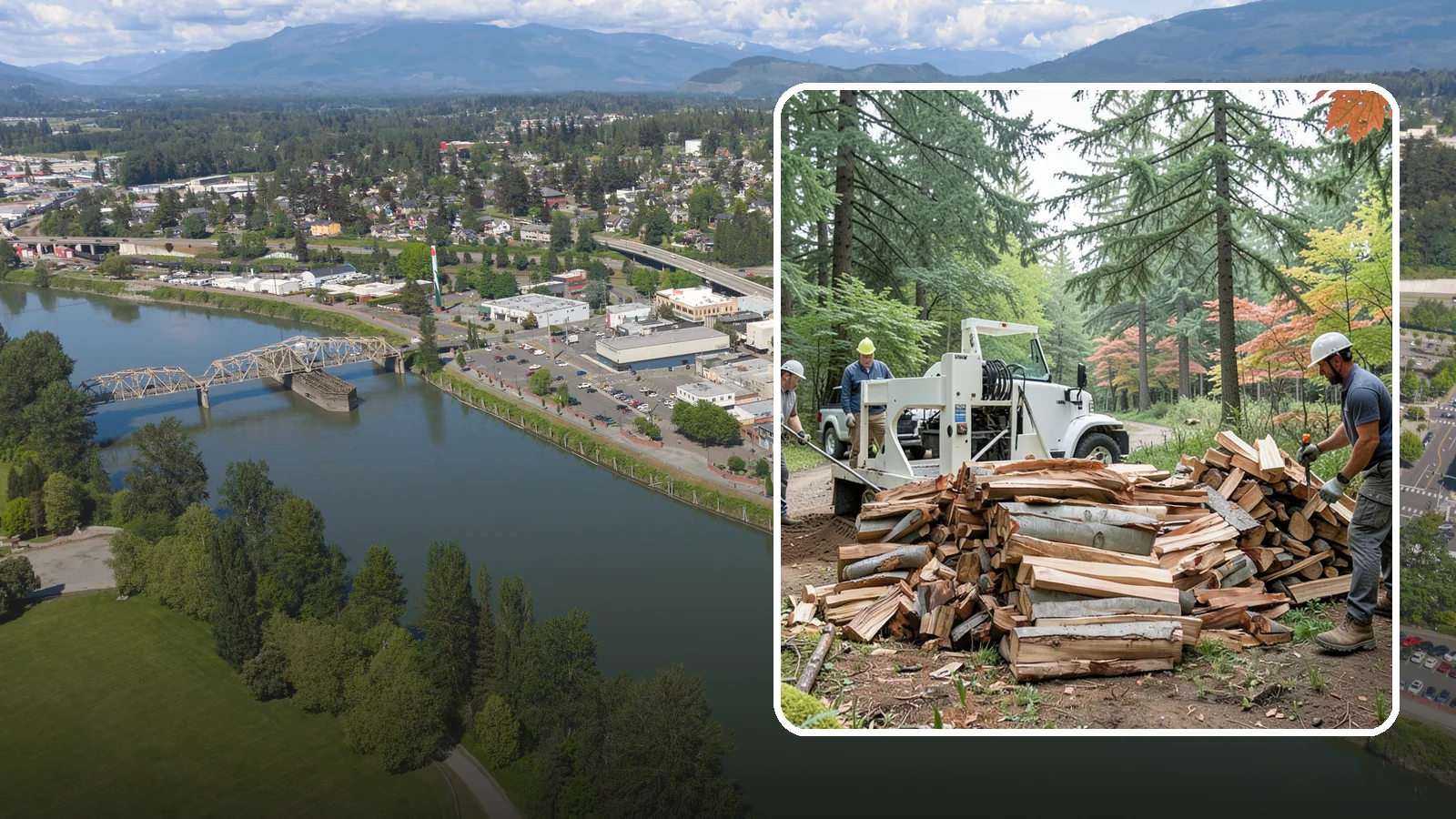 Small Split Firewood in Mount Vernon, Skagit County, WA - Firewood split into smaller pieces that light quickly and are easy to handle.