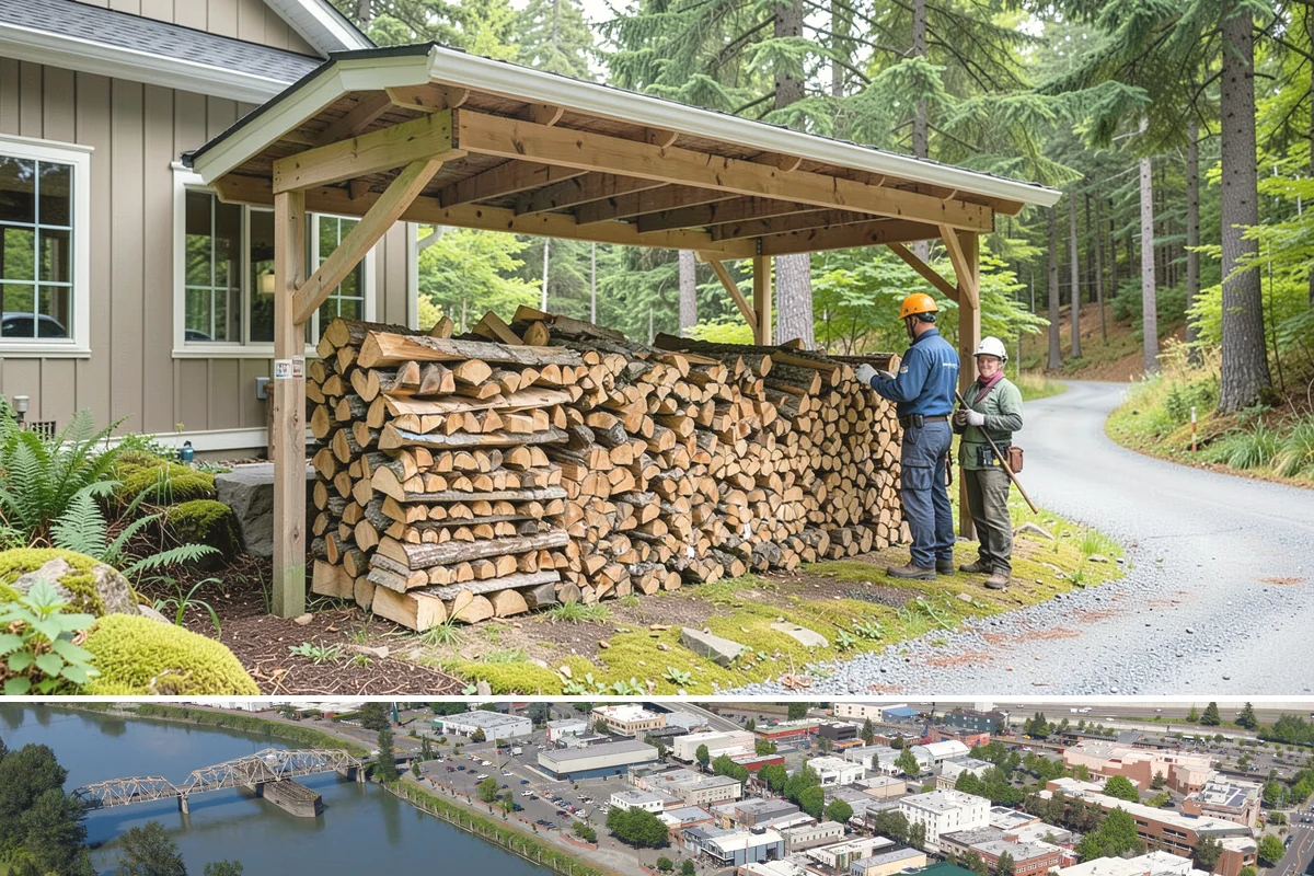 Small Split Firewood in Mount Vernon, Skagit County, WA - Buy small splits in the dry season so they are fully seasoned and quick to light in winter.