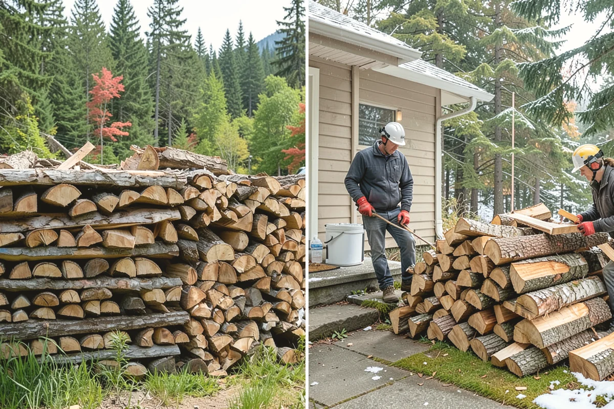 Small Split Firewood in Mountlake Terrace, Snohomish County, WA - Confirm your preferred size and volume