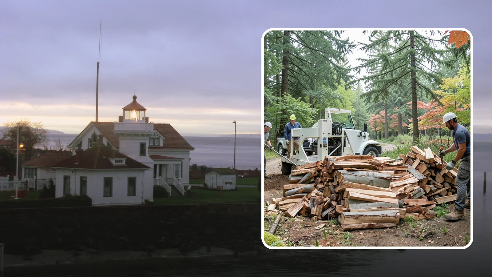 Small Split Firewood in Mukilteo, Snohomish County, WA - Firewood split into smaller pieces that light quickly and are easy to handle.
