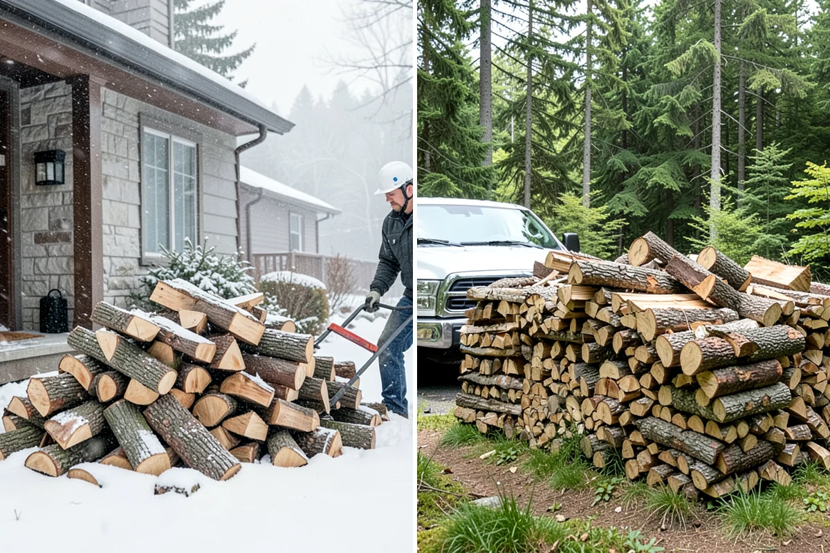 Small Split Firewood in Normandy Park, King County, WA - Confirm your preferred size and volume