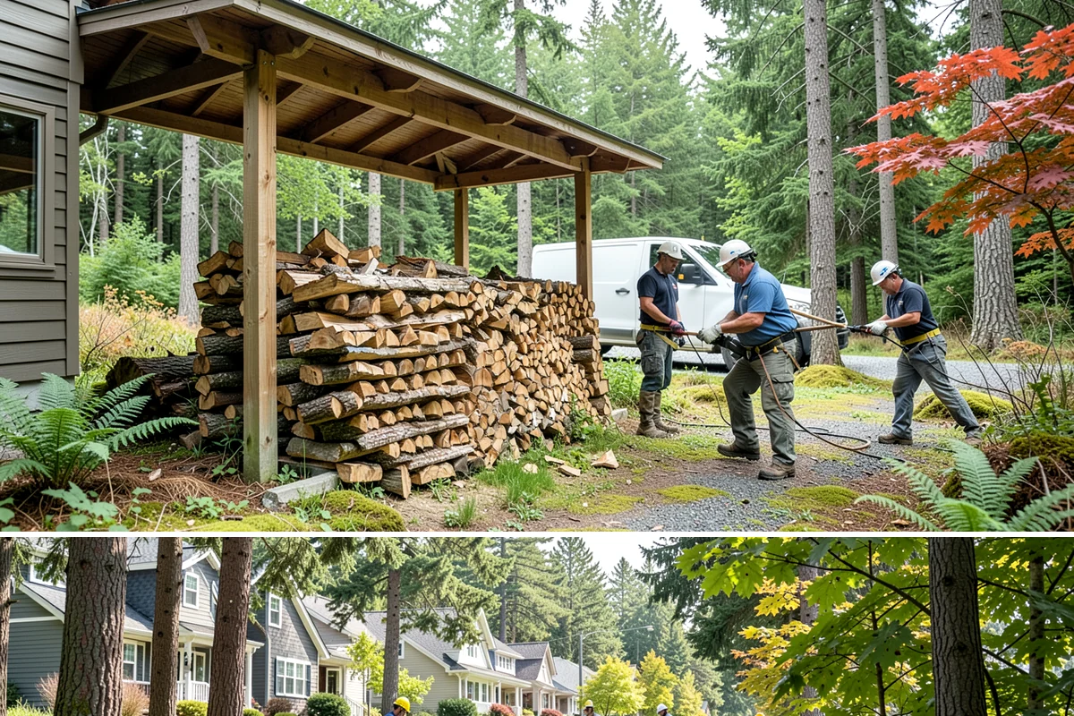 Small Split Firewood in Normandy Park, King County, WA - Buy small splits in the dry season so they are fully seasoned and quick to light in winter.