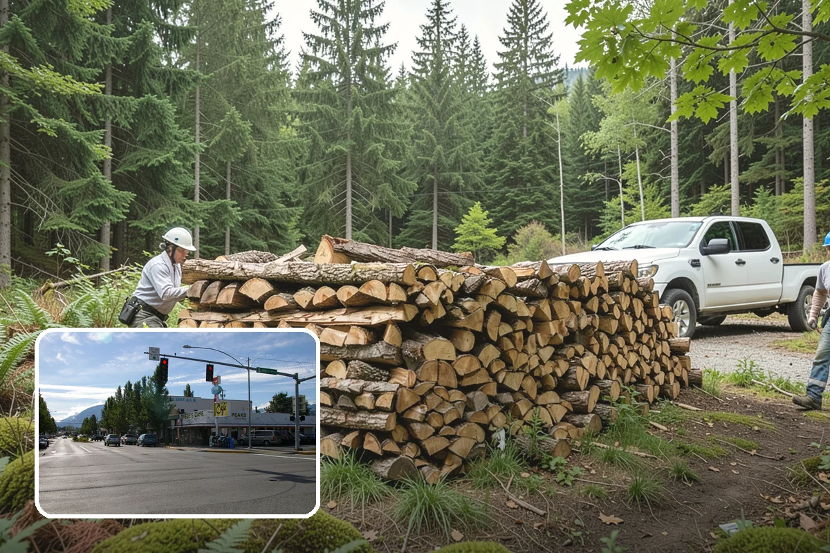 Small Split Firewood in North Bend, King County, WA - Thinner pieces light quickly