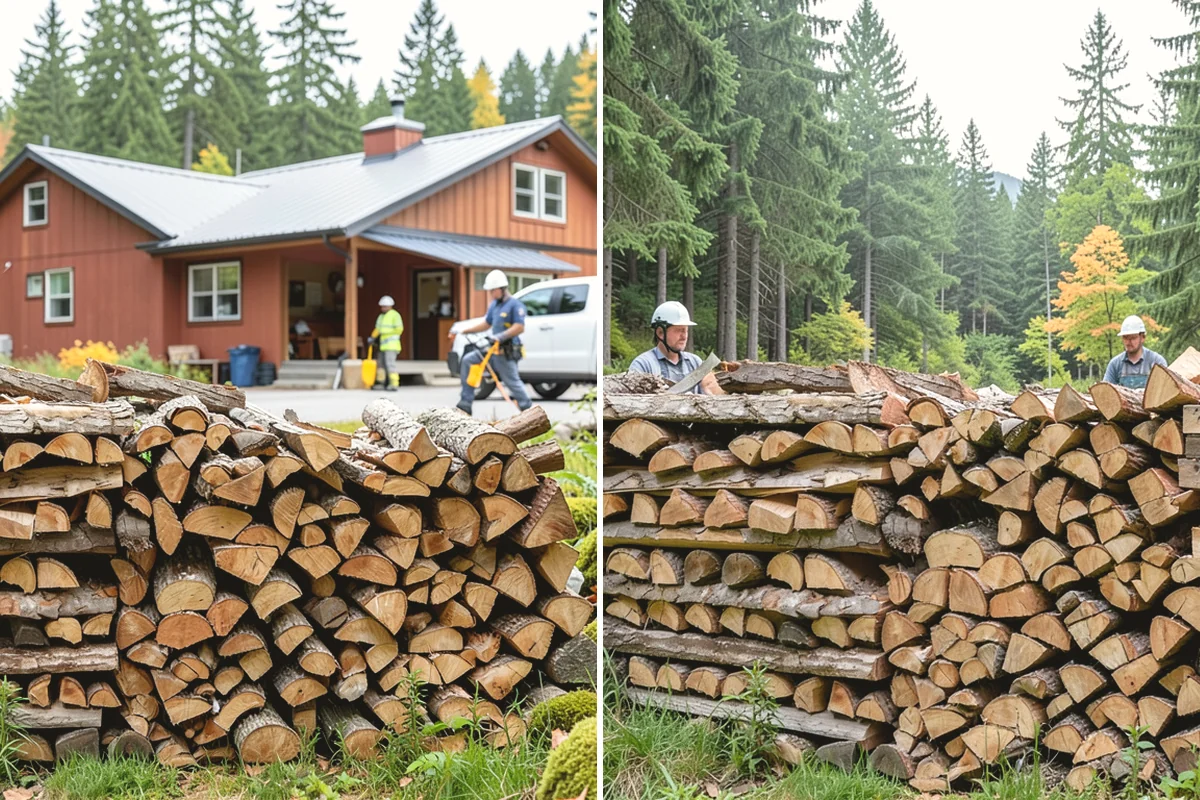 Small Split Firewood in Oak Harbor, Island County, WA - Confirm your preferred size and volume