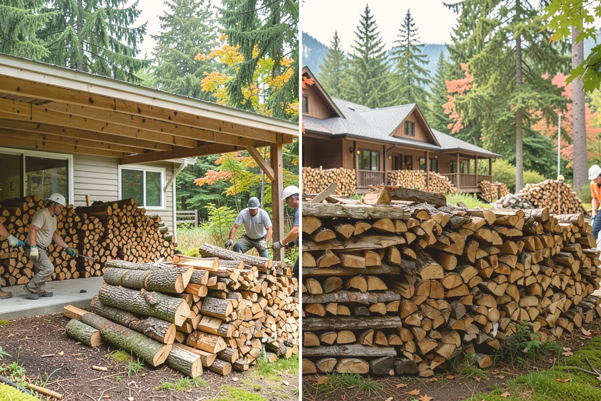 Small Split Firewood in Orting, Pierce County, WA - Confirm your preferred size and volume