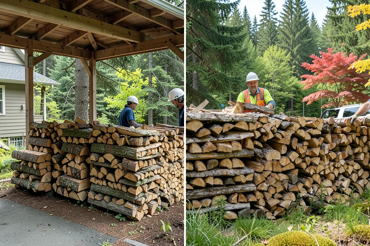 Small Split Firewood in Pacific, King County, WA - Confirm your preferred size and volume