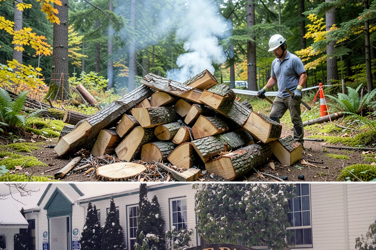 Small Split Firewood in Pacific, King County, WA - Buy small splits in the dry season so they are fully seasoned and quick to light in winter.