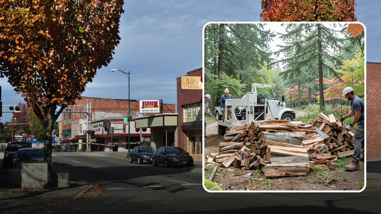 Small Split Firewood in Puyallup, Pierce County, WA - Firewood split into smaller pieces that light quickly and are easy to handle.