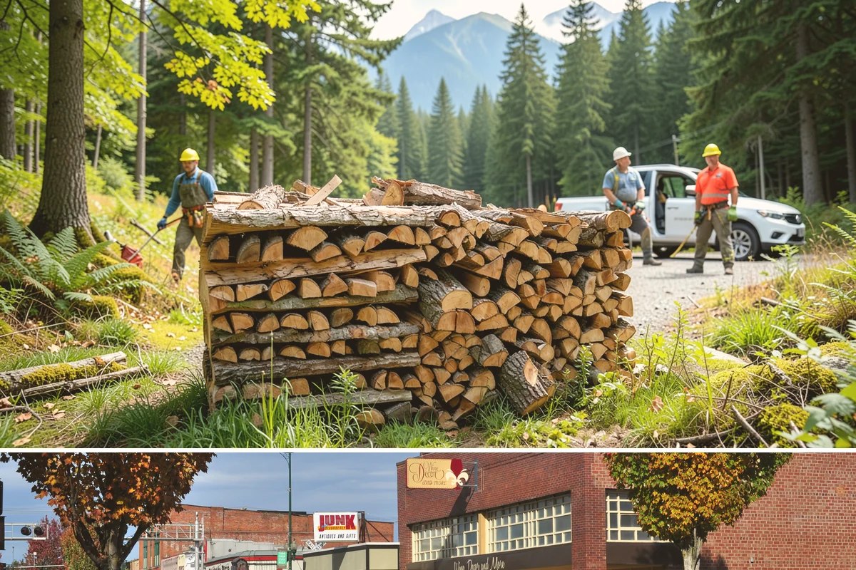 Small Split Firewood in Puyallup, Pierce County, WA - Buy small splits in the dry season so they are fully seasoned and quick to light in winter.