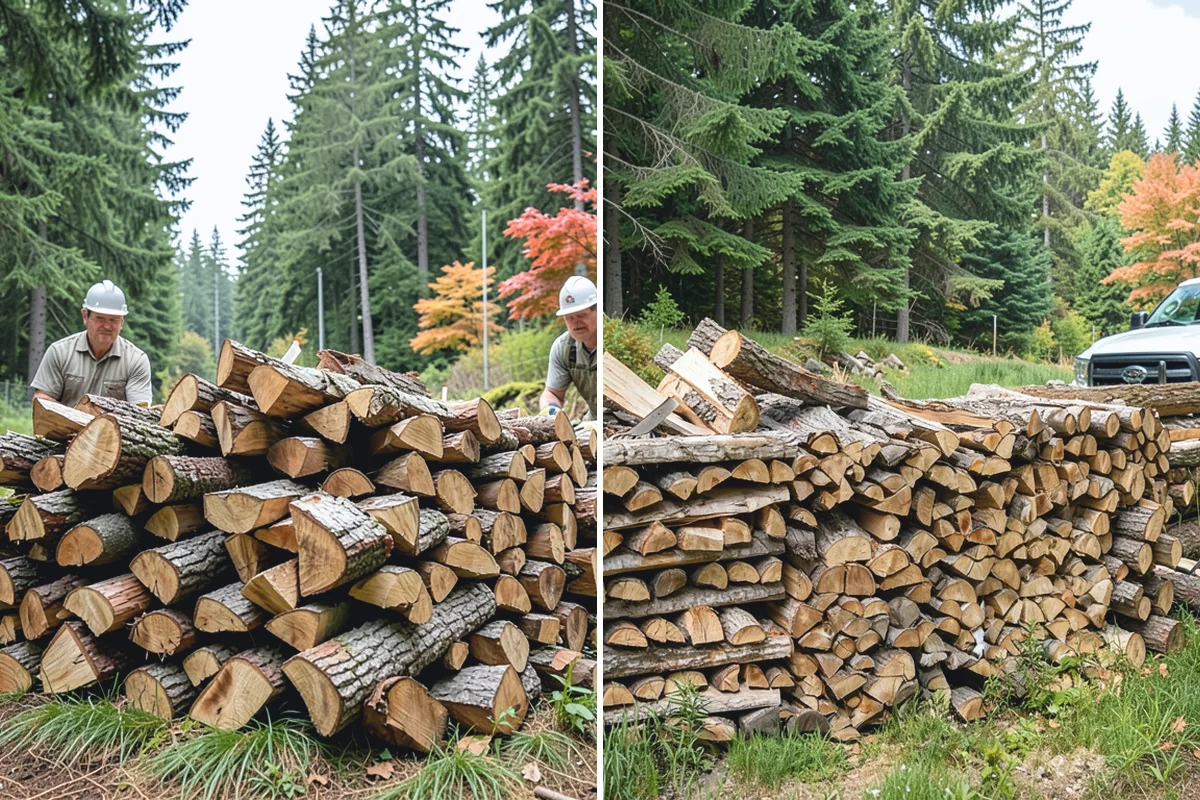 Small Split Firewood in Redmond, King County, WA - Confirm your preferred size and volume