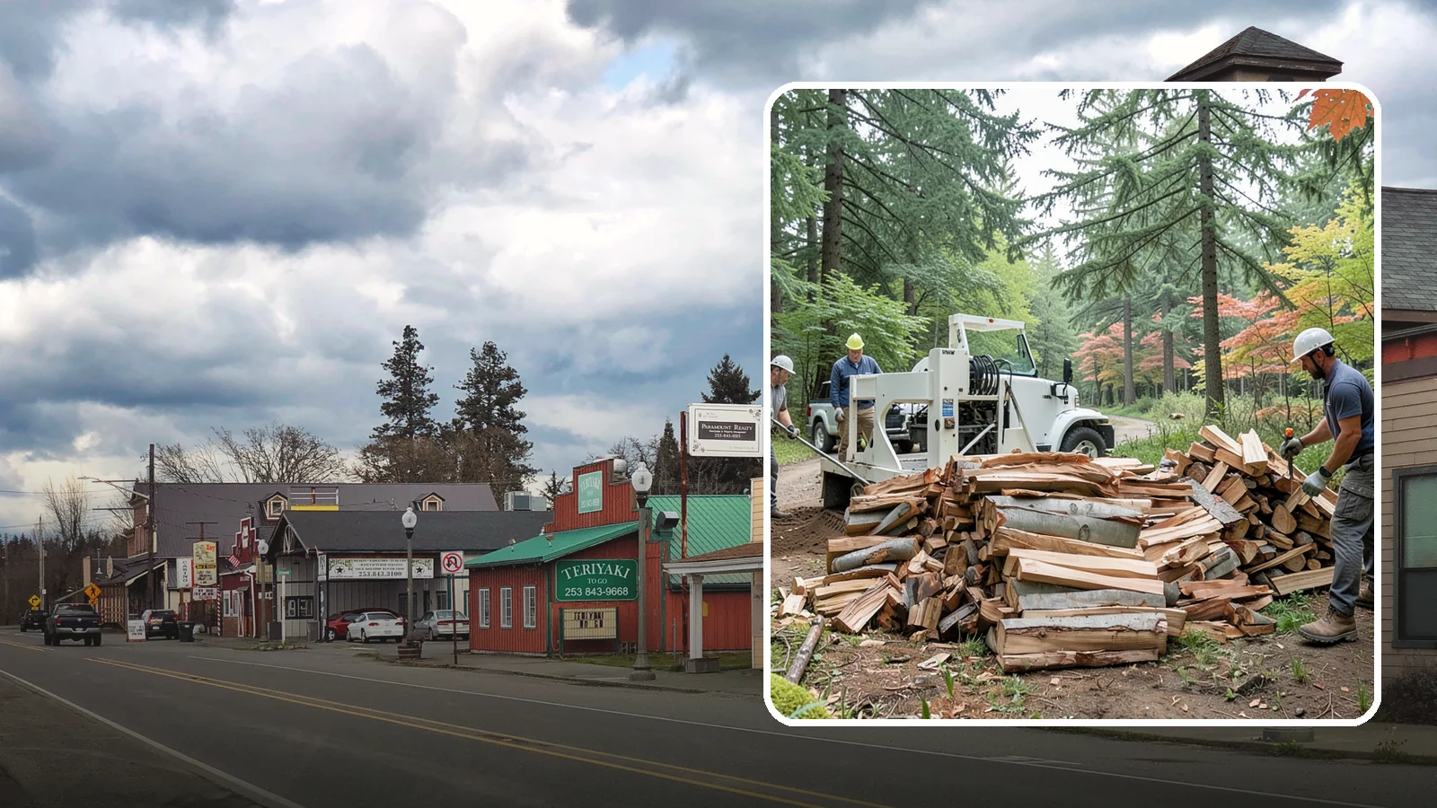 Small Split Firewood in Roy, Pierce County, WA - Firewood split into smaller pieces that light quickly and are easy to handle.
