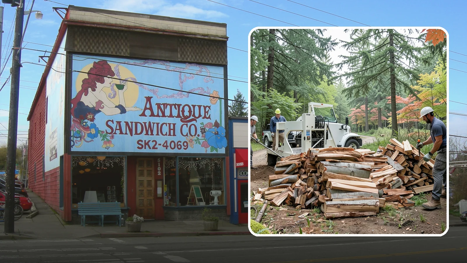 Small Split Firewood in Ruston, Pierce County, WA - Firewood split into smaller pieces that light quickly and are easy to handle.