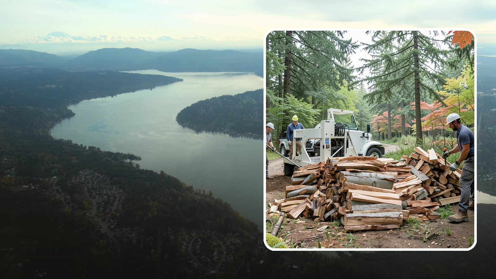 Small Split Firewood in Sammamish, King County, WA - Firewood split into smaller pieces that light quickly and are easy to handle.