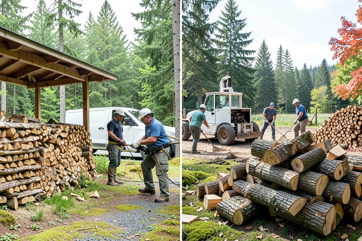Small Split Firewood in SeaTac, King County, WA - Confirm your preferred size and volume