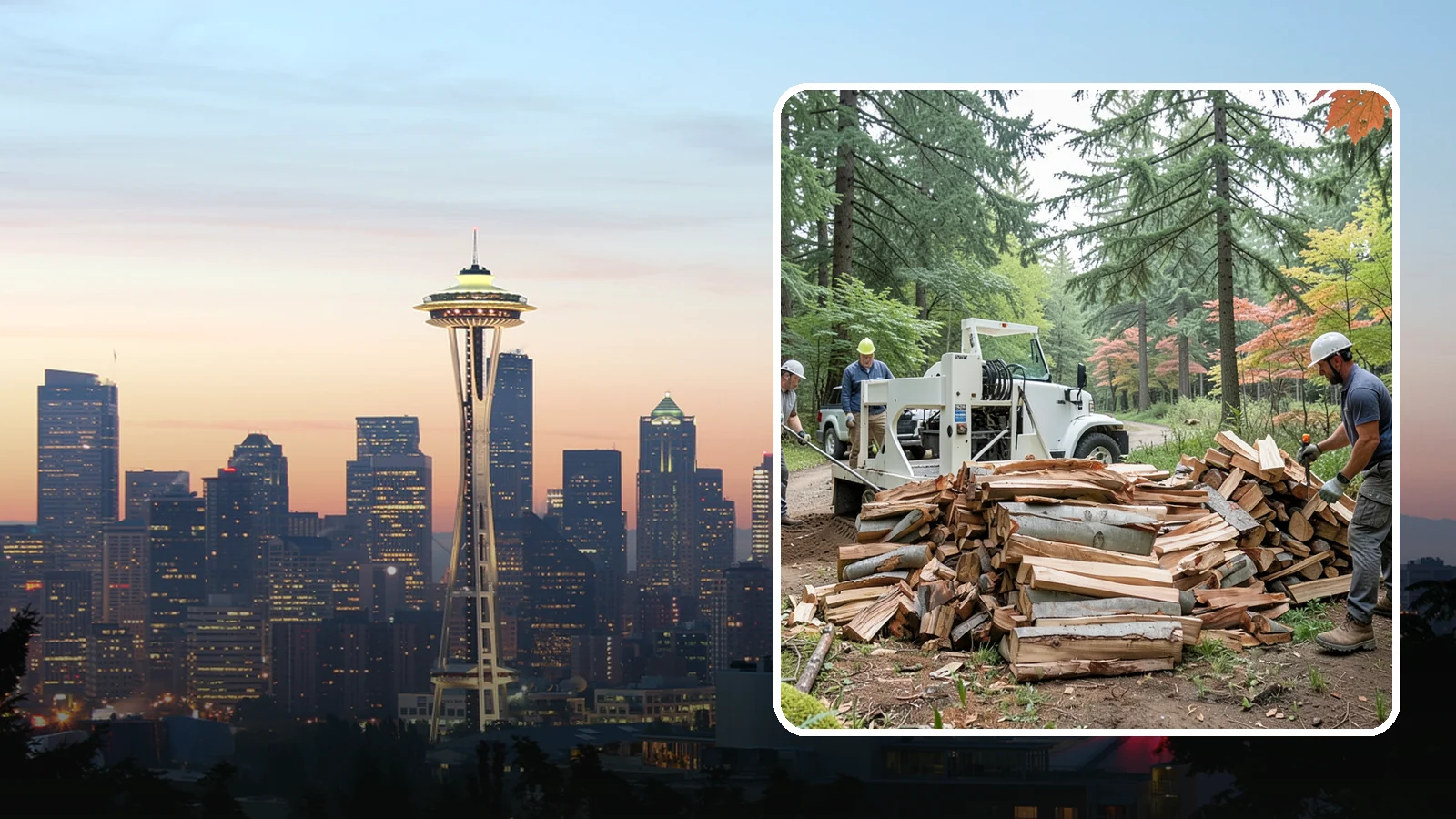 Small Split Firewood in Seattle, King County, WA - Firewood split into smaller pieces that light quickly and are easy to handle.