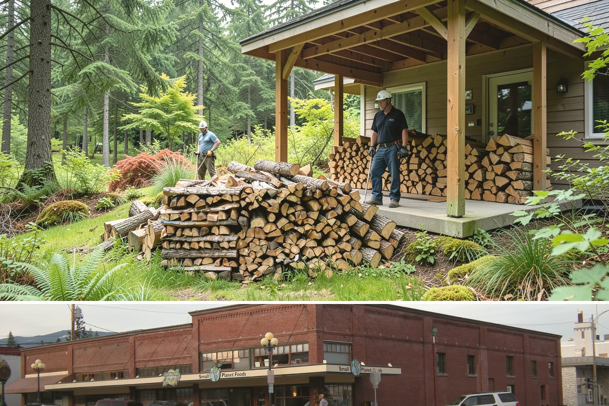 Small Split Firewood in Sedro-Woolley, Skagit County, WA - Buy small splits in the dry season so they are fully seasoned and quick to light in winter.