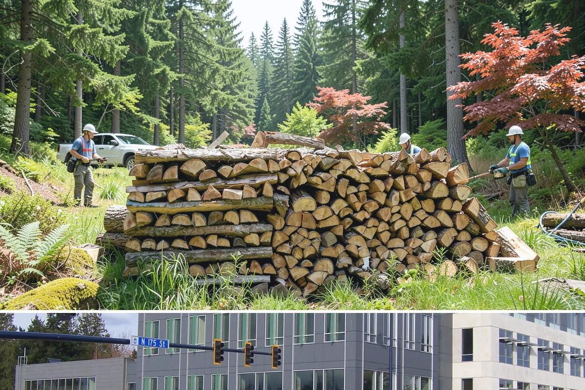 Small Split Firewood in Shoreline, King County, WA - Buy small splits in the dry season so they are fully seasoned and quick to light in winter.