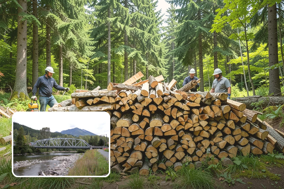 Small Split Firewood in Skykomish, King County, WA - Thinner pieces light quickly