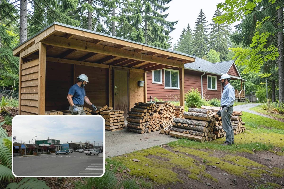 Small Split Firewood in Stanwood, Snohomish County, WA - Thinner pieces light quickly