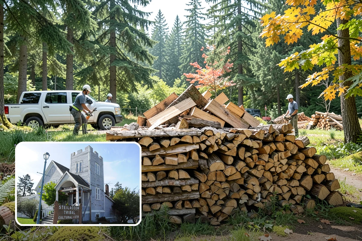 Small Split Firewood in Steilacoom, Pierce County, WA - Thinner pieces light quickly
