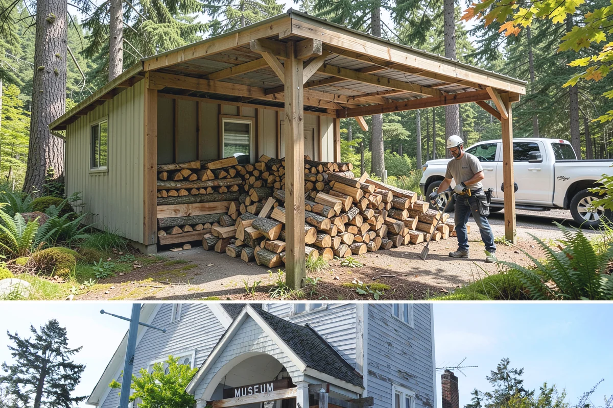 Small Split Firewood in Steilacoom, Pierce County, WA - Buy small splits in the dry season so they are fully seasoned and quick to light in winter.