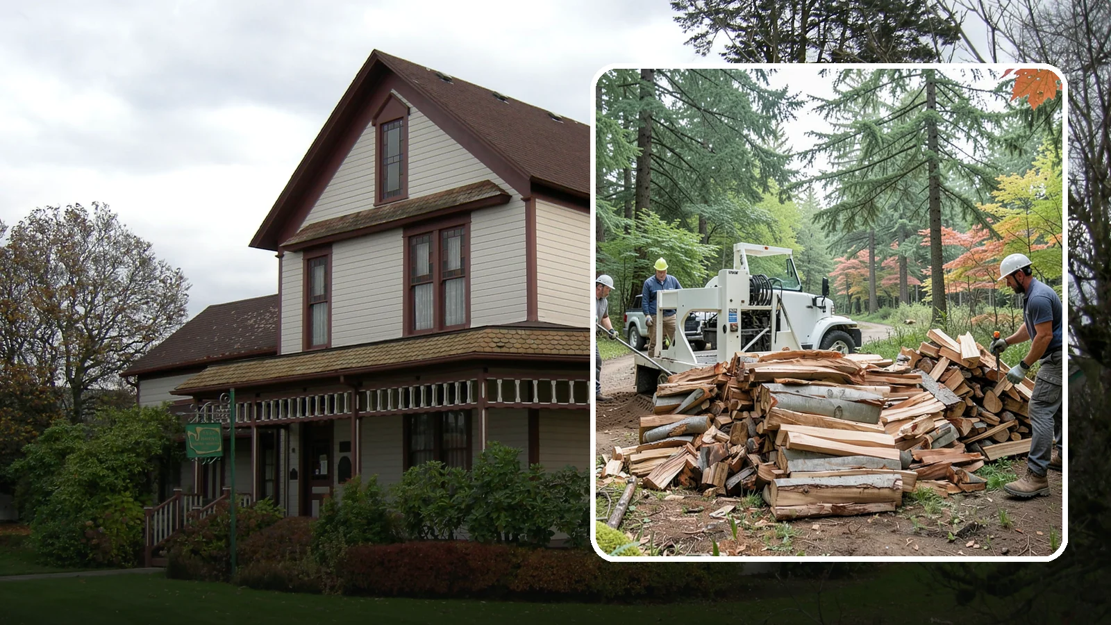 Small Split Firewood in Sumner, Pierce County, WA - Firewood split into smaller pieces that light quickly and are easy to handle.