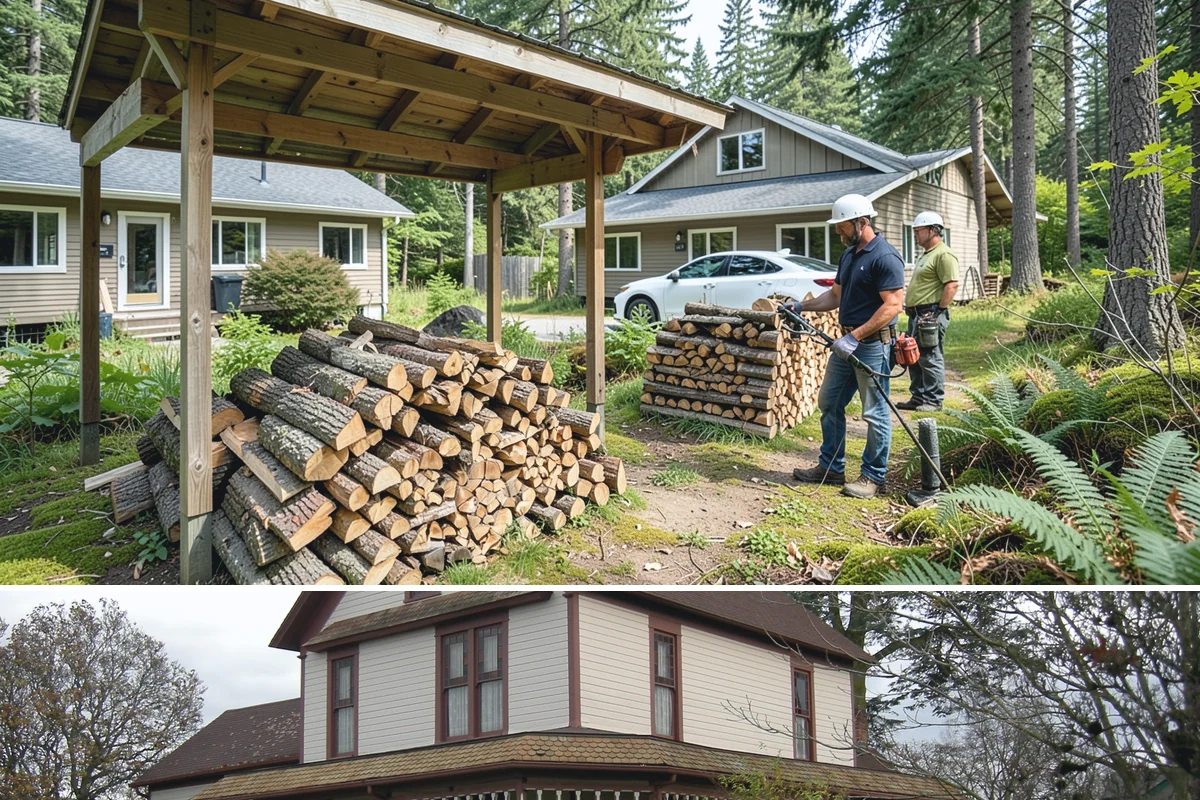 Small Split Firewood in Sumner, Pierce County, WA - Buy small splits in the dry season so they are fully seasoned and quick to light in winter.